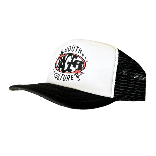 MOUTH CULTURE CAP (BLACK/WHITE)