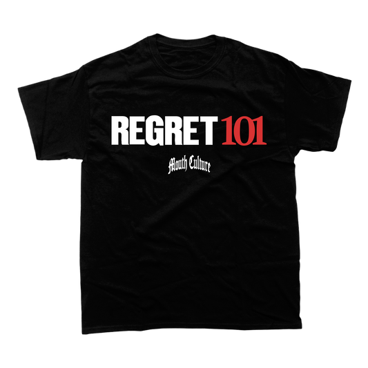REGRET 101 T-SHIRT (BLACK)